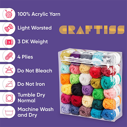 Acrylic Yarn Skeins - Image 2
